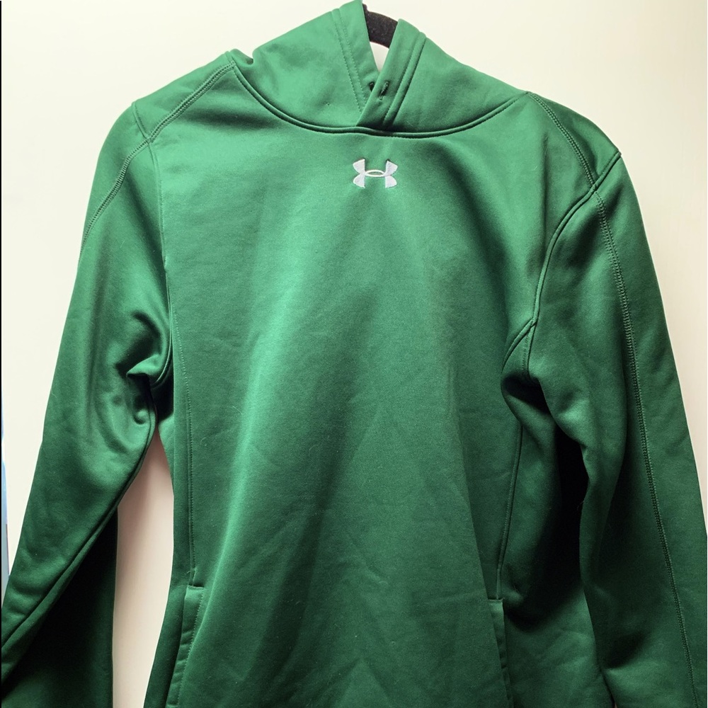 Green Under Armour hoodie SMALL